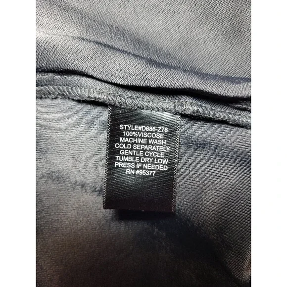 Sanctuary Sleeveless Black Dress Drop Waist Rear Zip Hi Low Hem Small LBD Y2K - Picture 4 of 7